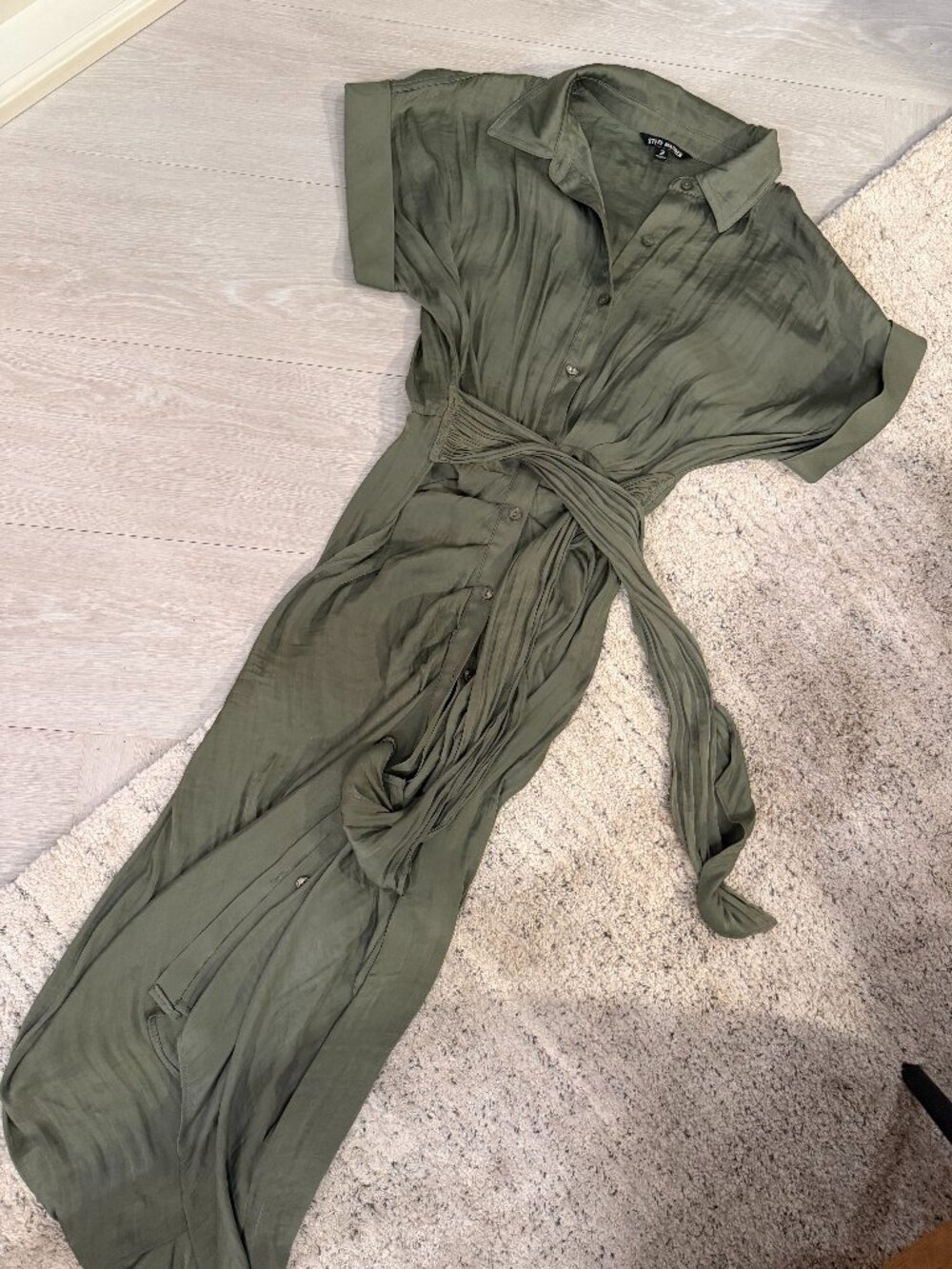 Steve Madden Midi Dress Women's 2 Green